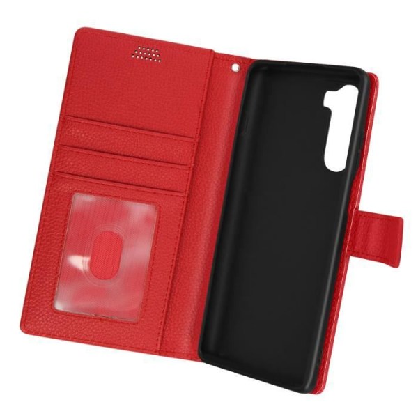 Motorola Moto G200 5G Fodral - AVIZAR - Röd - Flip Wallet Video Support Röd