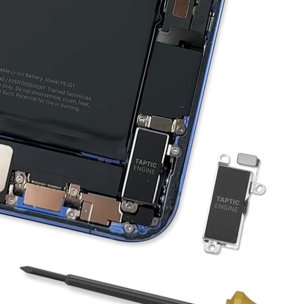 Vibraattorin vaihto iPhone 16 Musta Svart