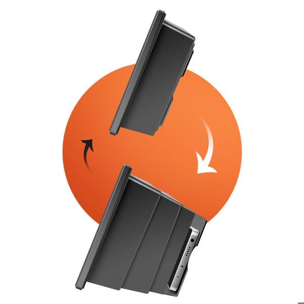 Smartphone Skærmforstærker - MAX EXCELL - 7,5 Tommer - Indbygget Støtte - Foldbar - Sort Sort