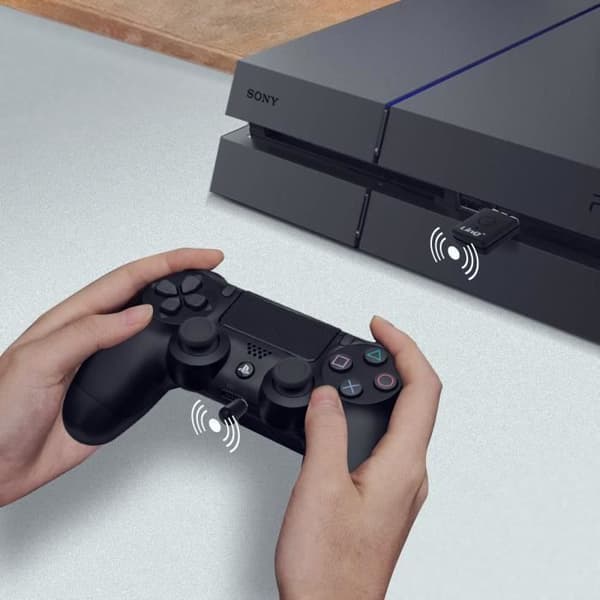 Bluetooth-sovitin - LINQ - PS4 - Lähetin/Vastaanotin USB - Integroitu mikrofoni - 10m kantama