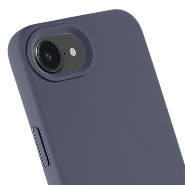 MagSafe-cover til iPhone 16e i silikone, Velvet Smoothie Tactical, mørkegrå Grå