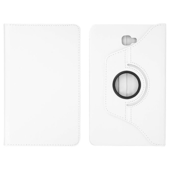 360° Roterende Multiposition Folio Cover til Samsung Galaxy Tab A 10.1 (2016) - Hvid