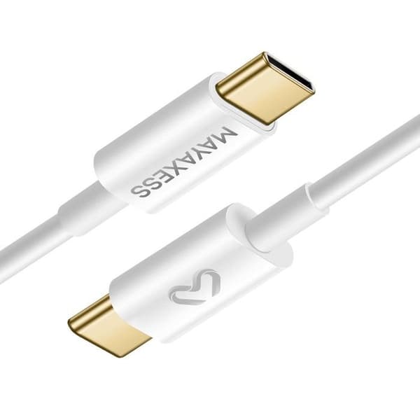 USB-C ladekabel 1m til Google Pixel 10 Pro Fold Mayaxess Hvid Vit