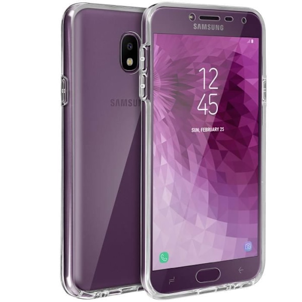 Skyddsskal - AVIZAR - Samsung Galaxy J4 - Silikon - Polykarbonat - Ultra-tunn Transparent