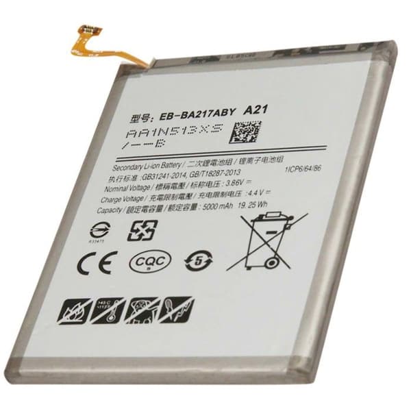 Batteri för Smartphone Galaxy A21s 2020 Li-polymer 3.86V 5000mAh 19.25Wh Silver Grå