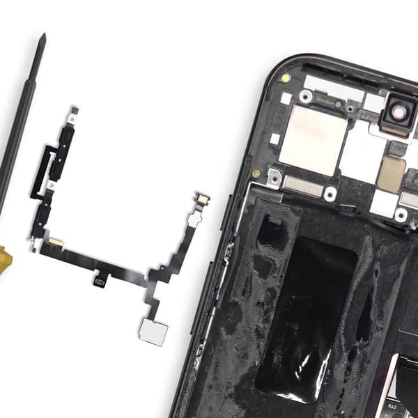 Nappe Knappen Power og Volume kompatibel med Google Pixel 8a Erstatning Sort Svart