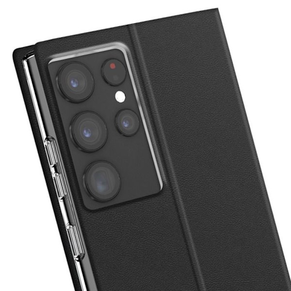 Fodral för Samsung Galaxy S22 Ultra Kortfack Videostöd Akashi Svart Svart