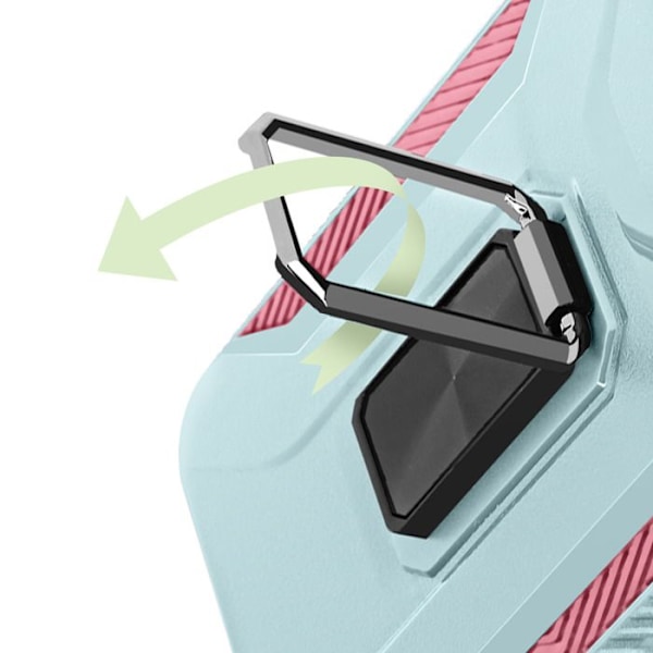 Coque för Samsung Galaxy A26 med ringstöd och kameralock i Blå / Rosa Blå/rosa
