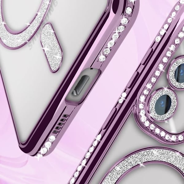 Coque - ILMOITUS - Samsung Galaxy S24 - Kova - Violetti - Yhteensopiva MagSafe Lila