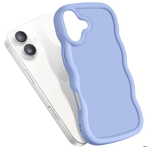 iPhone 16:n Kestävä Silikoni Kuori Candy Laventeli Lila