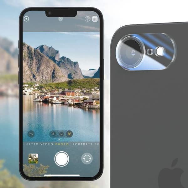 Skydd för kameramål för iPhone 17e Ultra-resistent transparent