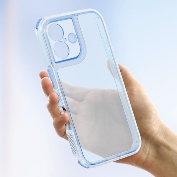 Cover til iPhone 16 Plus Forstærkede bumper hjørner lyseblå Blå