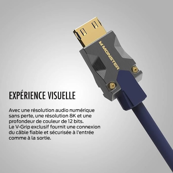 MONSTER HDMI-kabel M3000 UHD 8K Dolby Vision HDR 48GBPS - 3 m