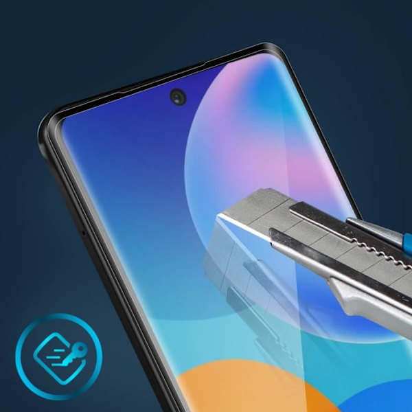 Skyddsglas - BigBen - Huawei P smart 2021 - Härdat glas 9H - Stötsäker - Repbeständig Svart
