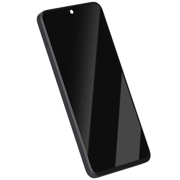LCD-skærm + Berøringsglas til Honor X8a - AVIZAR - Sort - Tempereret glas - Formonteret på chassis - 5,5 tommer Svart
