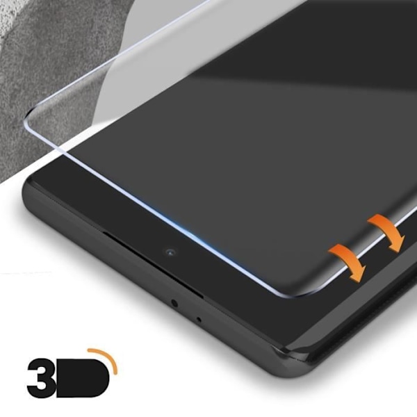 Härdat glas för Honor Magic 5 Lite 5G Helkaklad 3D Transparent Amorus Vit