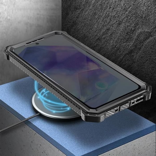 Kolfodral till Samsung Galaxy A55 Fullt skydd Stötsäkert I-Blason Svart Svart