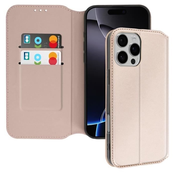 iPhone 16 Pro - Klipsitasku ja Video-tuki Kulta Gul