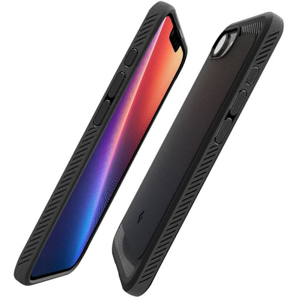Coque MagSafe til iPhone 16e Stødabsorberende Forstærket Rugged Armor Mag Spigen SGP Sort Svart
