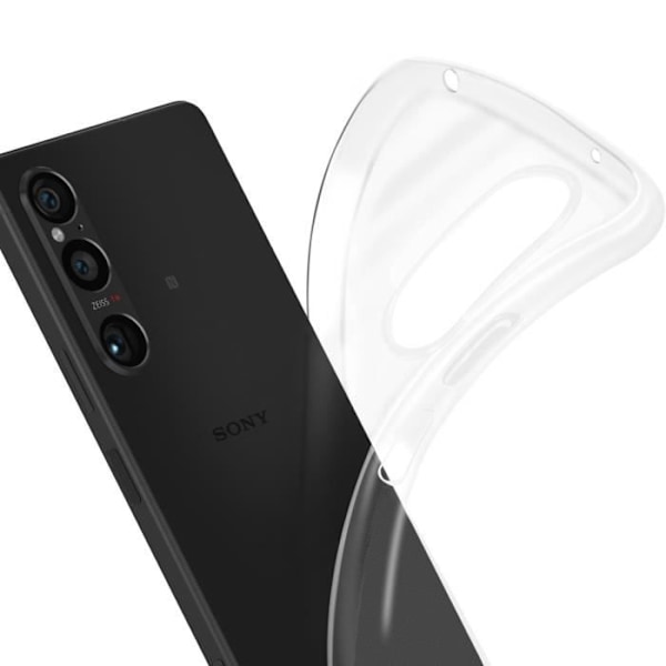 Fodral till Sony Xperia 1 VI - AVIZAR - Mjukt silikon - Genomskinlig - Smal design Transparent