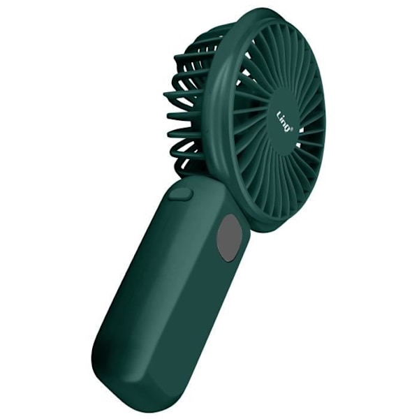 Mini Silent Portable Fan LED Display og integreret Lampe LinQ Green Grön