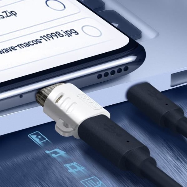 USB-C Hona till Micro USB Hane Adapter Kompakt Vit XO Vit