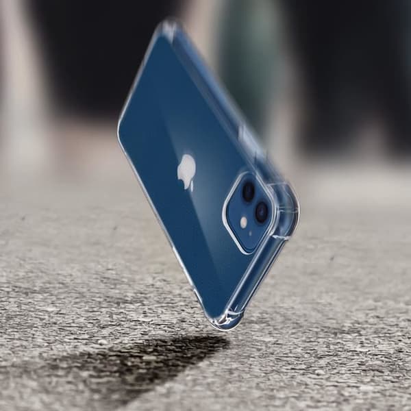 Coque - Apple - iPhone 12 Mini - Fleksibel - Iskunkkaja - Läpinäkyvä Valkoinen Vit