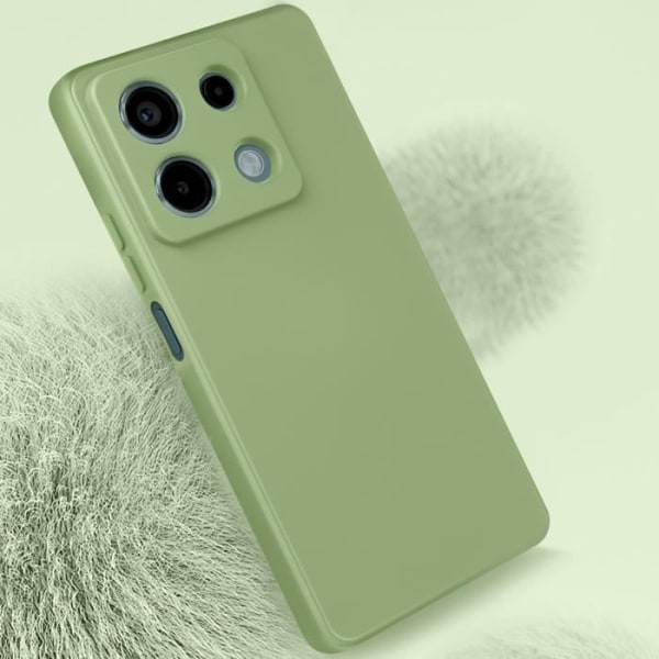 Taske til Xiaomi Redmi Note 13 5G - AVIZAR - Soft Touch mat fleksibel silikone - Fern Green Grön