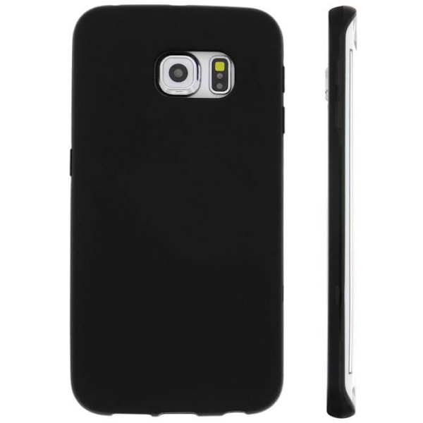 Soft Gel Silikonskyddsfodral - för Samsung Galaxy S6 Edge - Svart