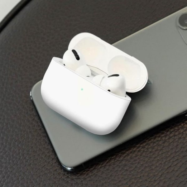 AirPods Pro - AVIZAR - Pehmeä kosketus - Mattapinta - Qi-yhteensopiva - Valkoinen hvid