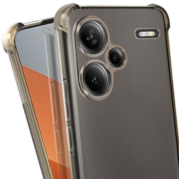 Stötsäkert fodral för Xiaomi Redmi Note 13 Pro Plus Camera Wrapped Imak Black Svart Transparent