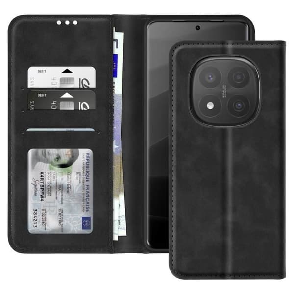 Smartphone-etui - Xiaomi - Redmi Note 14 Pro/Pro Plus - Pung - Støtte - Sort Svart