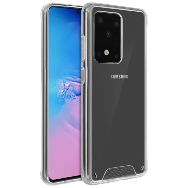 Kotelo - AVIZAR - Galaxy S11 Plus - Suojapuskuri - Läpinäkyvä kristalli - Jäykkä Vit