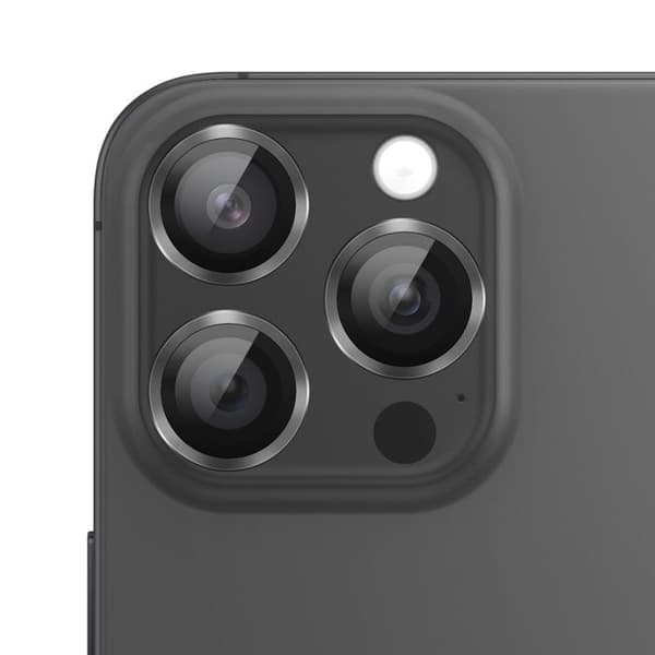 Beskyttelseskamera til iPhone 16 Pro Max i hærdet glas, ridsefrit, Zanaé Graphite Svart