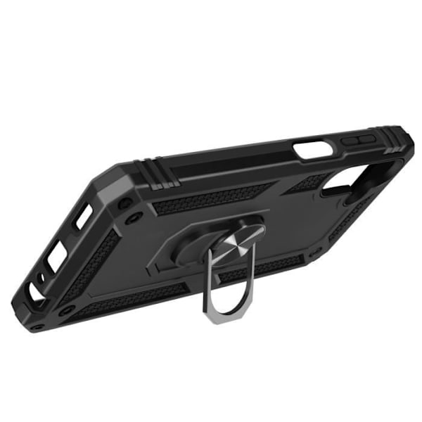 Kovakotelo hybridi Samsung Galaxy A15 5G:lle - AVIZAR - Musta - Magneettinen tukirengas Svart