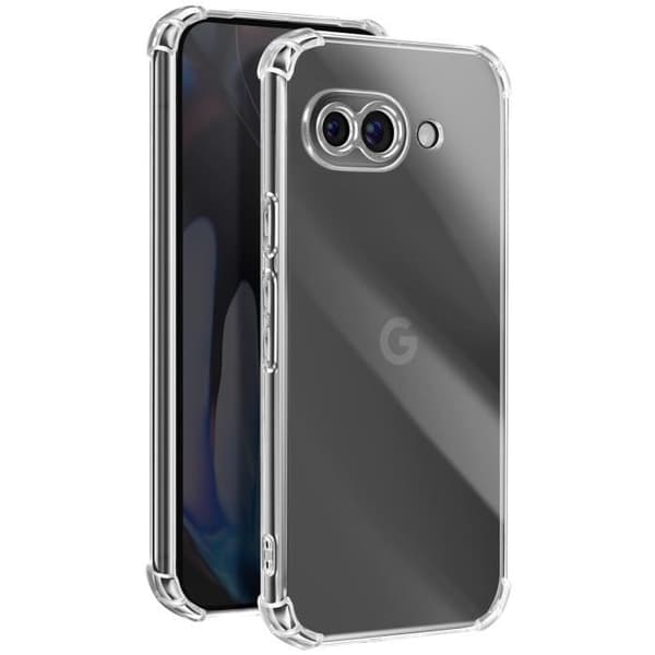 Skal för Google Pixel 9a - AVIZAR - Stötsäker - Flexibel - Transparent - Förstärkta hörn Transparent