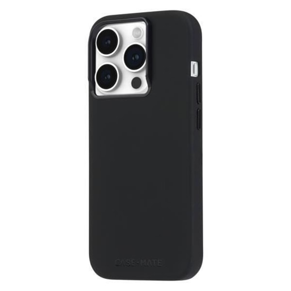 Coque - Case Mate - iPhone 15 Pro - Silikoni - Yhteensopiva MagSafe - Suojaus 12 jalkaa Svart