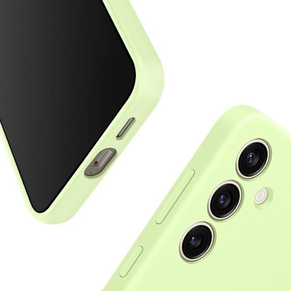 Coque pour Samsung S24 Soft Touch Silicone Flexible Original Samsung Vert Citron Grön