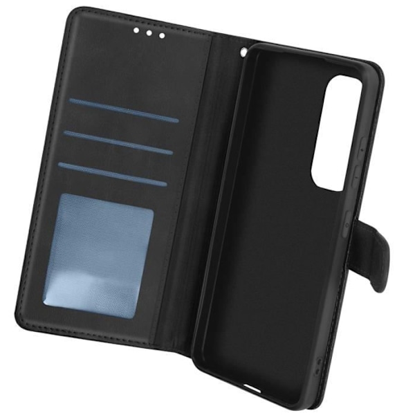 Suojakuori Samsung Galaxy S24 FE rannehihnalle Flip Stand Wallet Musta Svart