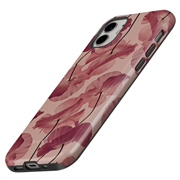 iPhone 12 ja 12 Pro Elegantti Kuori Tender Kiss Burga Bordeaux Röd