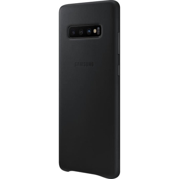 Samsungin nahkakotelo S10 + musta Svart