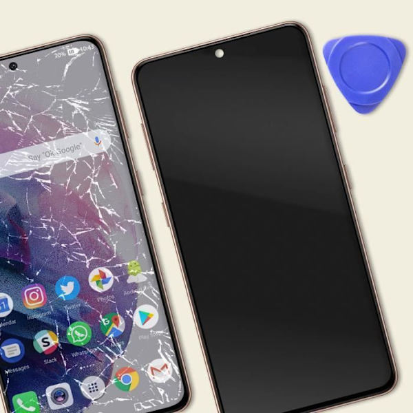 Täydellinen LCD-näyttö Samsung Galaxy S21:lle - RELIFE - Laventeli - Kosketusnäyttö ja runko Lila