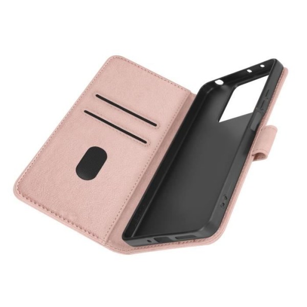 Kotelo Xiaomi Redmi Note 13 5G -lompakolle ja videotelineen samppanjapinkille Rosa