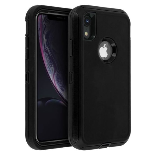 Fodral - Apple - iPhone XR - Hårt skydd - Stötdämpande - Flera lager - Svart Svart