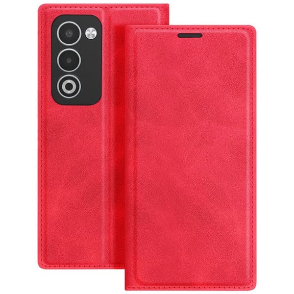 Folio Classic Case för Oppo A5 med Ställfunktion Röd Röd