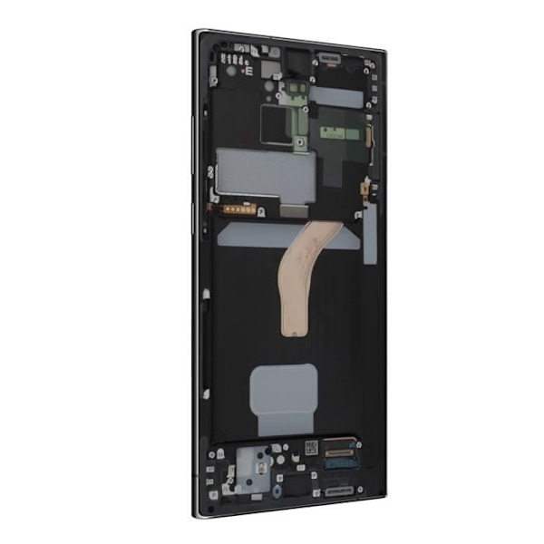 Komplett enhet för Samsung S22 Ultra LCD + Touch Glass + Samsung grått chassi Grå