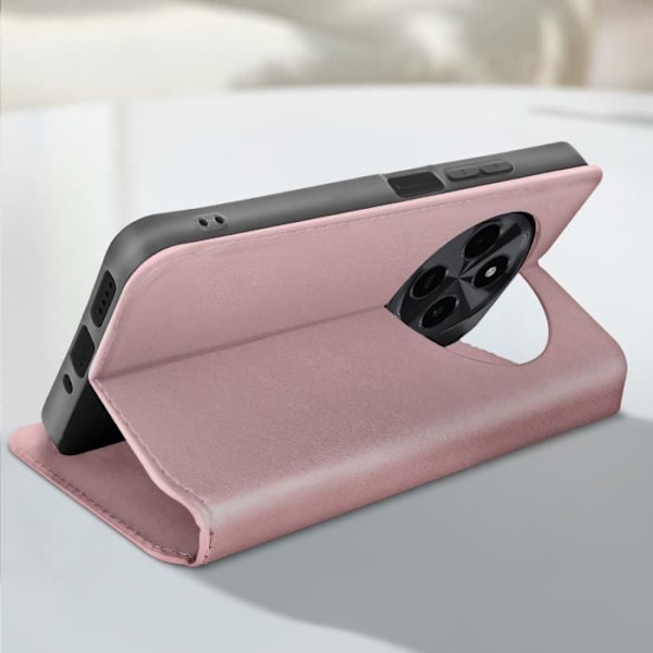 Fodral till Xiaomi Redmi 14C - AVIZAR - Vändkortshållare och videostöd - Rosa Rosa