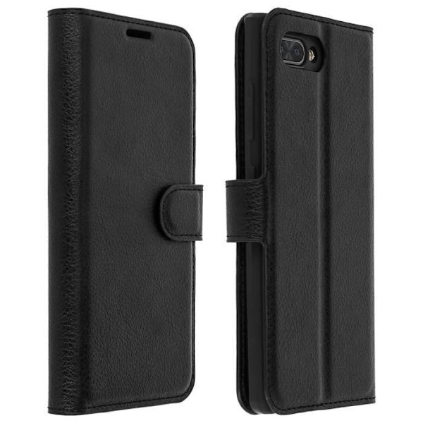 Hölster - BlackBerry - KEY2 - Ekoskinn - Svart - Folio med videostöd Svart