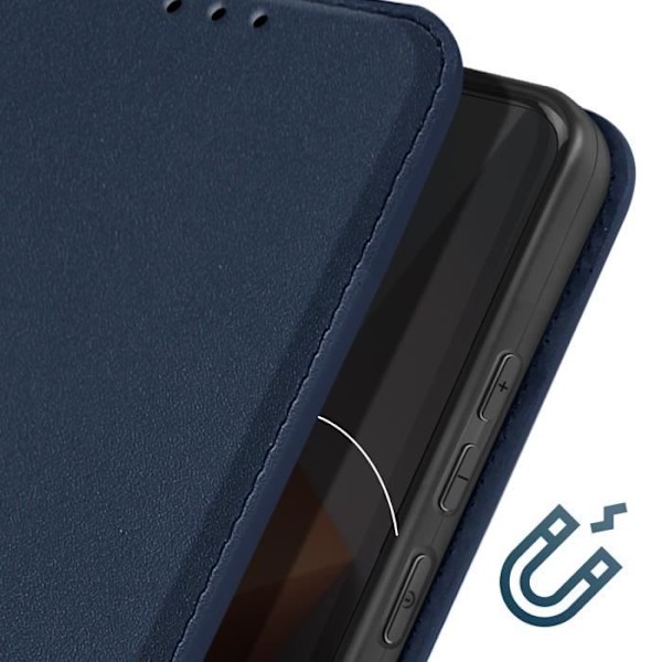 Etui til Xiaomi Redmi Note 13 Pro Plus - AVIZAR - Kortholder Video Support - Midnight Blue Blå