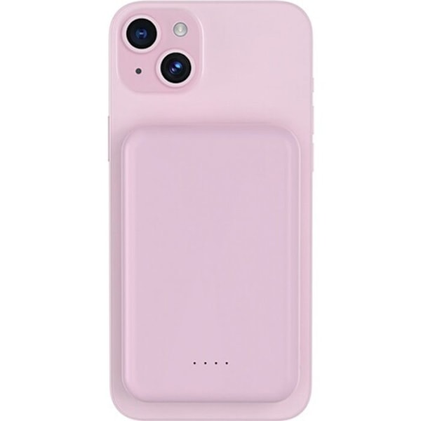 Powerbank - BIGBEN CONNECTED - 5000mAh - Induktion - USB A / USB C - MagSafe kompatibel Rosa